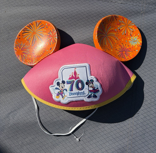 Limited edition disney cast member Disneyland 70th Anniversary mickey ears hat
