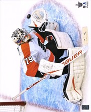 Carter Hart Philadelphia Flyers Unsigned Stanley Cup Playoffs Debut Photo