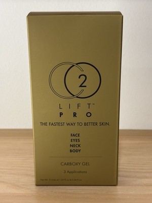 Brand New Unopened Box Of 3 CO2Lift Pro Treatments Carboxy Gel Masks