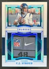 2023 National Treasures C.J. Stroud Colossal Materials Laundry RC Patch Tag #1/1