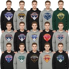 Football Team "All Day" City Logo Men's Pullover Hoodie Sweatshirt S-3XL