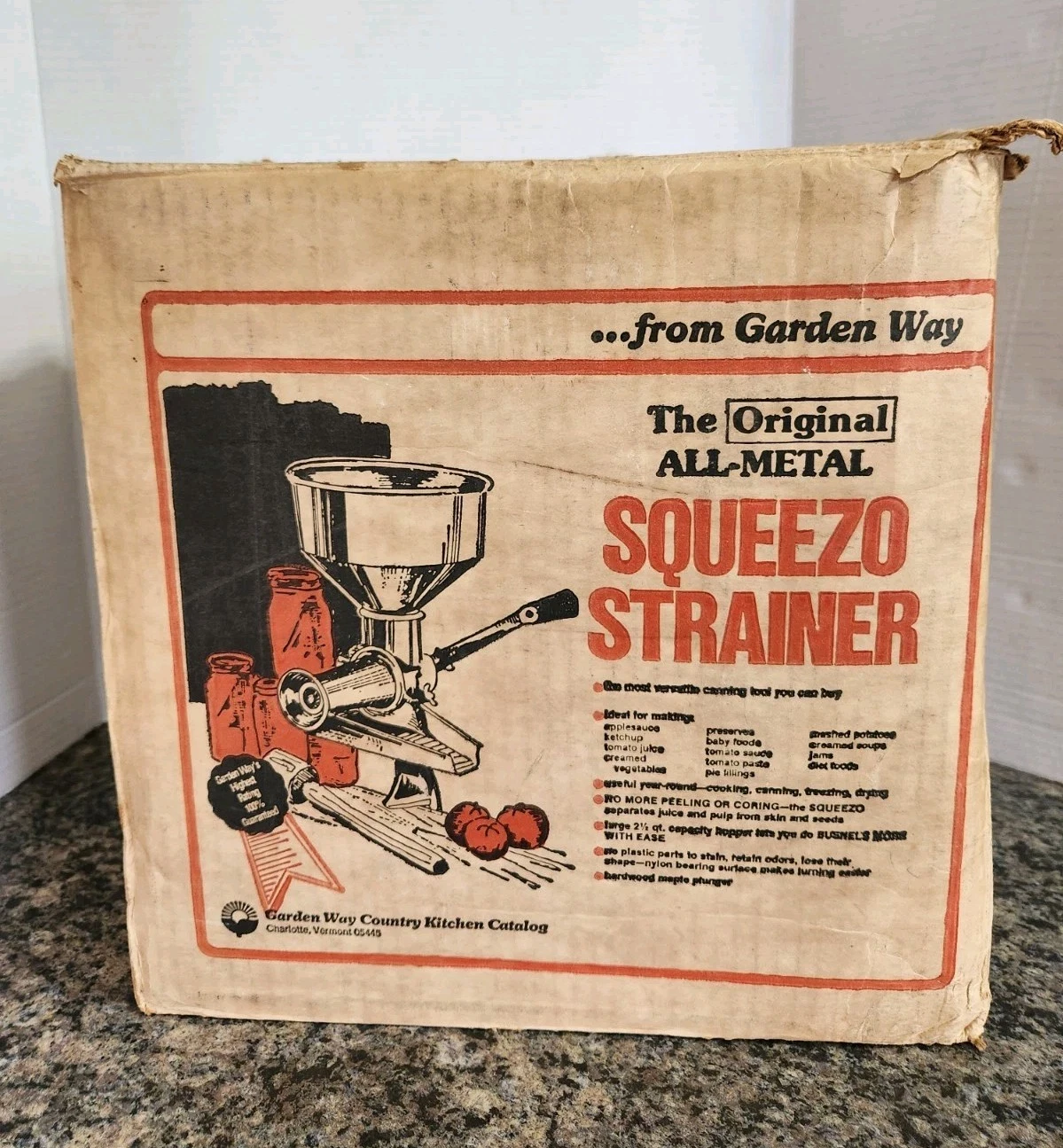 Vintage Garden Way SQUEEZO STRAINER W/ Box Vegetable Tomato Fruit
Opens in a new window or tab