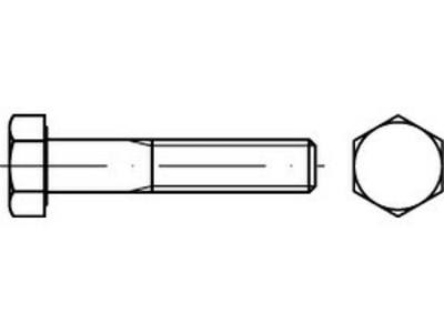 5 x Sechskantschrauben mit Schaft DIN 931 A 4 M 24 x 270 A 4, CAB FASTENING