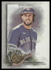 George Springer 2022 Topps Allen Ginter Silver Portrait Toronto Blue Jays #234