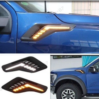 For Ford F150 F-150 RAPTOR 2021-2023 Car body front Side LED Light Set Pair