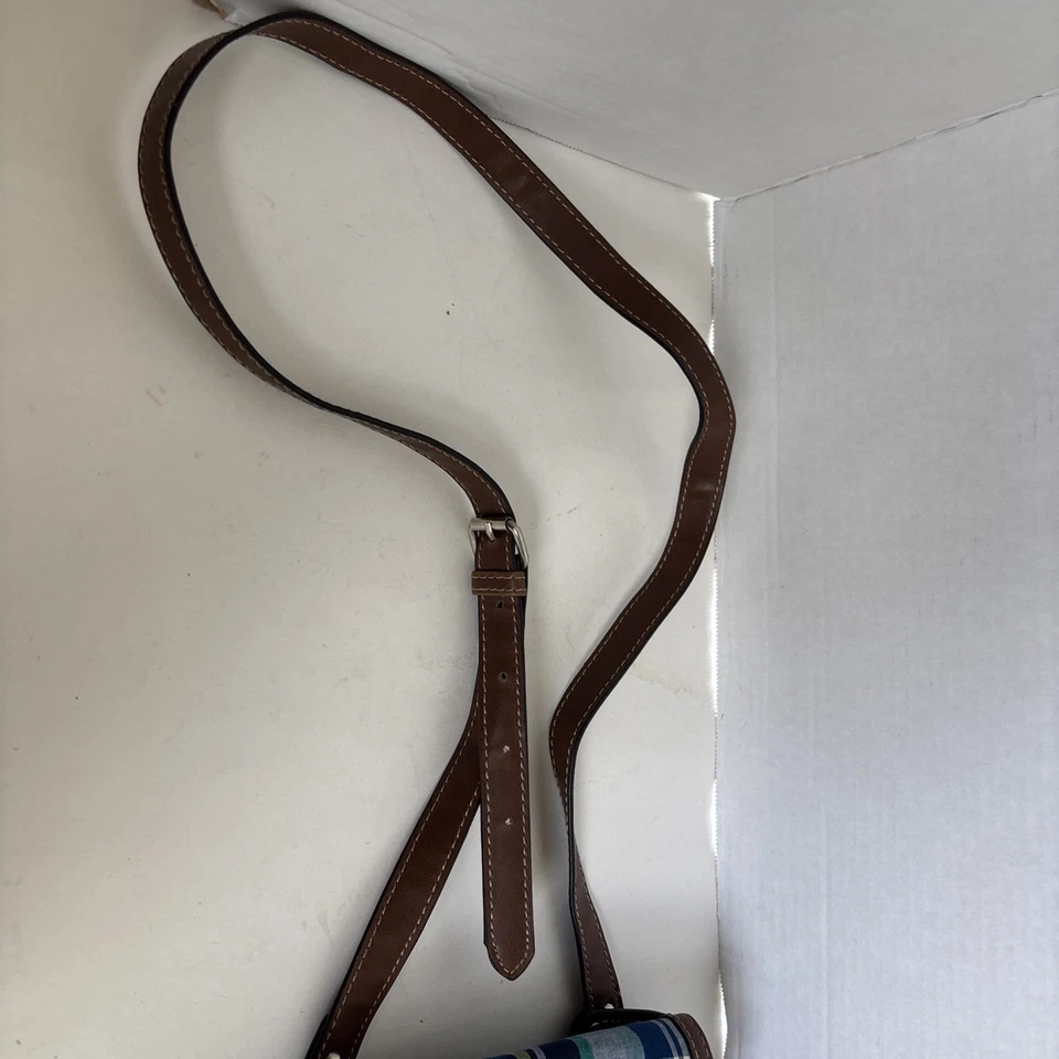 CHAPS Мадрас клетку ткани через плечо сумка сумочка мульти карманы опрятный молнии Snap - Изображение 4 из 4