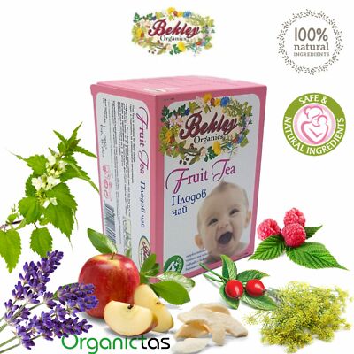 Baby Fruit Tea Child Infant Organic Apple Rosehip Fennel Lavender Nettle 20 Bags