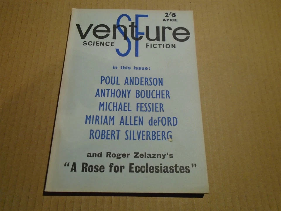 VENTURE SCIENCE FICTION MAGAZINE British Edition #8 Pulp April 1964