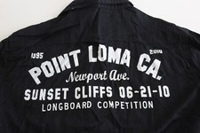 Hollywood Back Panel Sunset Cliffs Longboard Shirt Medium M 15.5 x 33/34