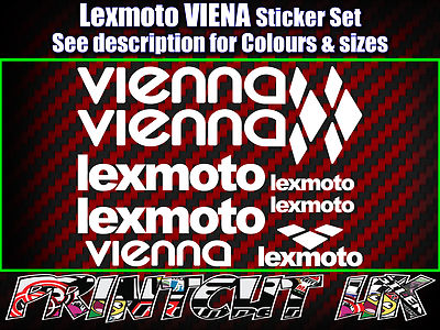 Lexmoto Wien Roller Aufkleber / Decal Set *ALLE FARBEN VERFÜGBAR* 50 125