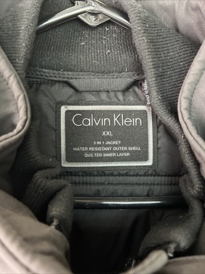 calvin klein 3 in 1 jacket water resistant outer shell