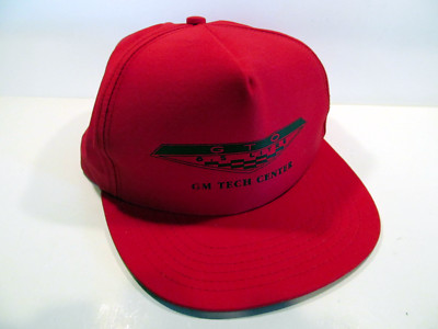 GTO 6.5 Litre GM Tech Center Printed Hat Cap Pontiac Red