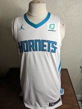 NBA Charlotte Hornets Basketball Blank White 2019-20 Game Jersey Size 52+6