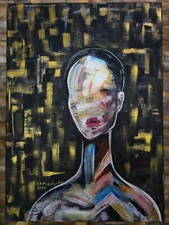 ENCRYPTED  /Original Painting/Macedonian Artist