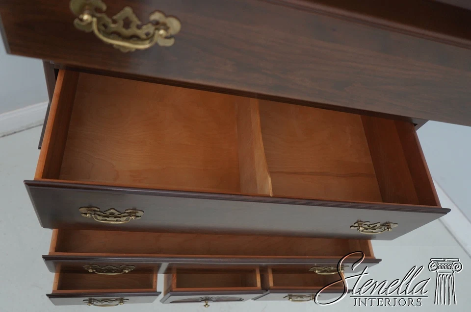 68861: ETHAN ALLEN Georgian Court Cherry Highboy Foto 4 de 4