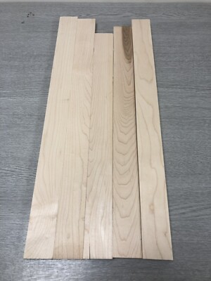 Maple Hardwood Offcuts - 20 Pieces, 48mm X 10mm X 600mm, Planned & Square Edge 8 thumbnail image