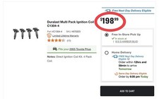 MSRP $198.99 Duralast Multi Pack Ignition Coi...