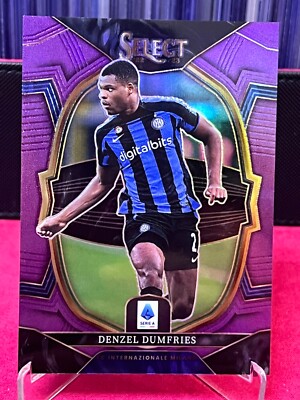 2022-23 Select Serie A Denzel Dumfries Prizm No 36 PURPLE #49/49=1/1