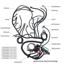 For Chevy Gmc Hummer Vortec Engines 4l60e Transmissions Wire Harness Kit
