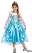 Elsa Deluxe Costume Small  Size 4-6 -Frozen Movie Costume