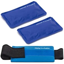 2 Soft Gel Ice Packs for Injuries Reusable with Extra Comfy Adjustable Cold Pack