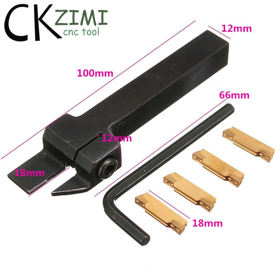 1Pcs MGEHR1212-3 3mm Width CNC Grooving Cut-Off Tool Holder + 10Pcs MGMN300-M - Image 2 of 4