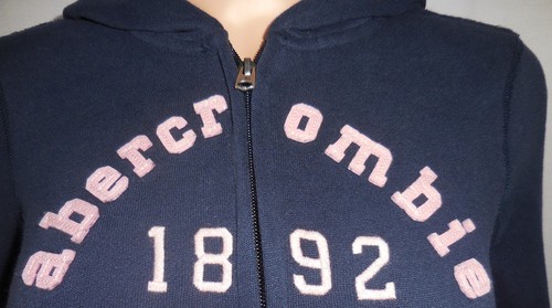ABERCROMBIE KIDS GIRLS hoodie Size S M L XL NWT BLUE lilac PINK white RED cotton - Picture 3 of 20