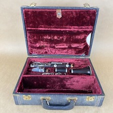 A. Fontaine Couesnon Paris Vintage Wooden Clarinet W/ Case