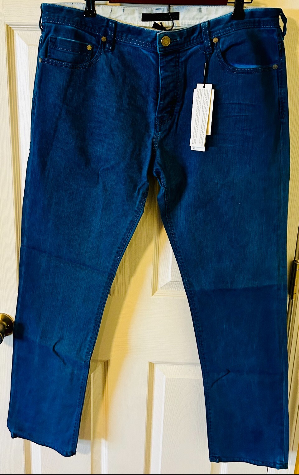 CALVIN KLEIN Men's Designer Blue Jeans Skinny Narrow French Blue