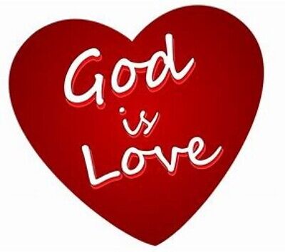 God is Love Valentines Day Gift: Wooden Heart Magnets