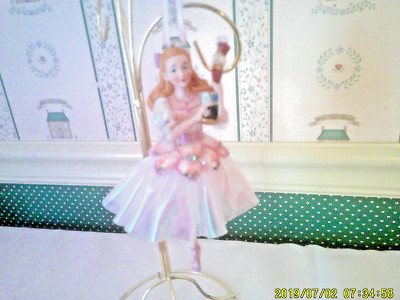 KURT ADLER 5 '' RESIN -NUTCRACKER SUITE BALLET-CLARA/NUTCRACKER ORNAMENT-NEW-2022