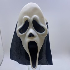 Vintage Scream Ghostface Mask Bib Style, Fun World Easter Unlimited Non Glow