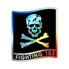 VFA 103 Jolly Rogers (U.S. Navy) Holographic STICKER Die-Cut Vinyl Decal