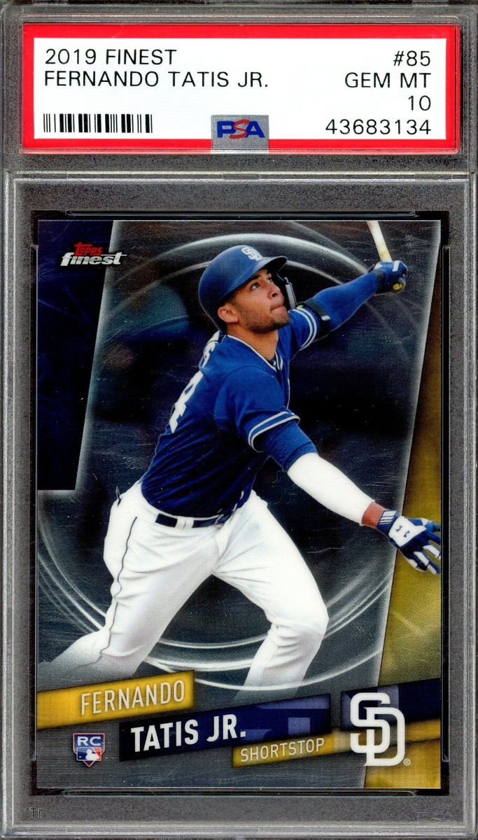 FERNANDO TATIS JR. ~ 2019 Topps Finest Rookie Card #85 ~ Graded