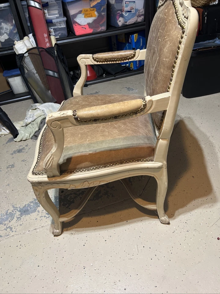 F57147EC: Sillón vintage estilo reina Ana caoba maciza Foto 4 de 4