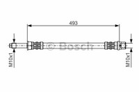 Bosch Bremsschlauch Hinten FüR Mercedes Sprinter (906) VW Crafter