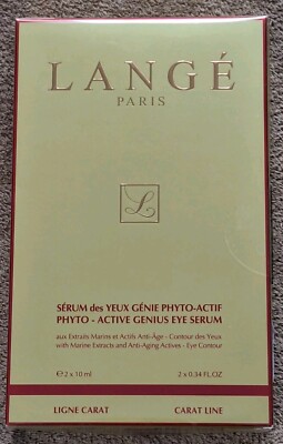 LANGÉ PARIS Phyto Active Genius Eye Serum CARAT LINE 2x 10 ml; NEU