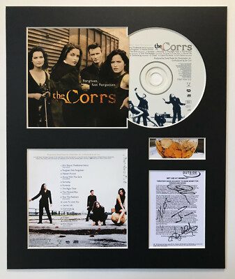 THE CORRS - Signed Autographed - FORGIVEN, NOT FORGOTTEN - Album Display