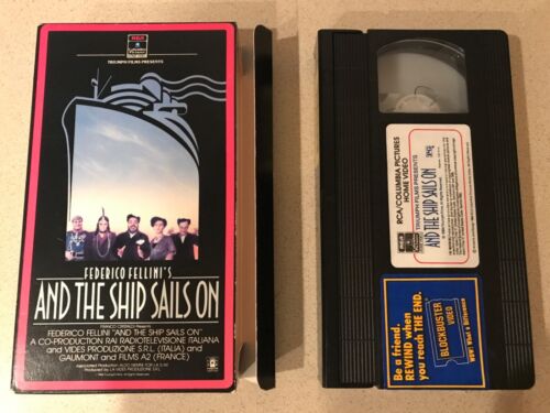 And the Ship Sails On (VHS, 1984, RCA Side Load) Freddie Jones - Italian w/Subs - Picture 1 of 4