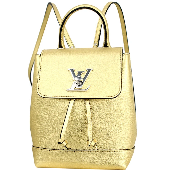 Louis Vuitton Lockme Backpack Mini Gold