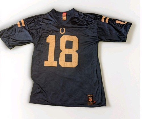 Peyton Manning Indianapolis Colts Jersey Reebok NFL XL Blue Vintage #1