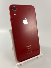 Apple iPhone XR A2105 Red Rear Housing Back Cover Part OEM Cracked Used