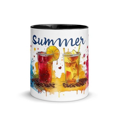 Tasse mit farbiger Innenseite Summer