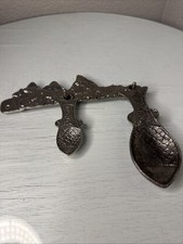 TW Pewter Measuring Spoon Set- fish design Hooks vintage