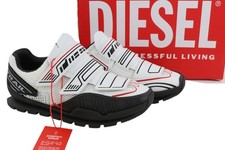 DIESEL Men Sneakers S-Pendhio Lc EU44 Patterned Lace Up Low Almond Toe Trainers