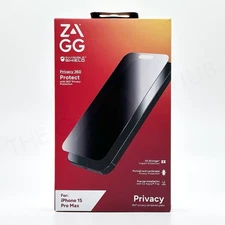 ZAGG InvisibleShield Privacy 360 4-Way Glass For iPhone 15Pro/15Pro Max - NEW