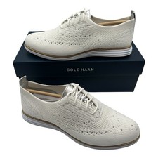 Cole Haan Original Grand Stitchlite Oxford Women 8.5 B White Wingtip Shoe W11514