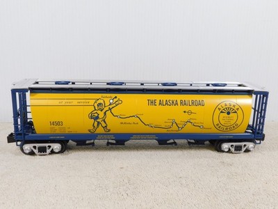 MTH 30-75719 Alaska Railroad 4 Bay Cylindrical Hopper