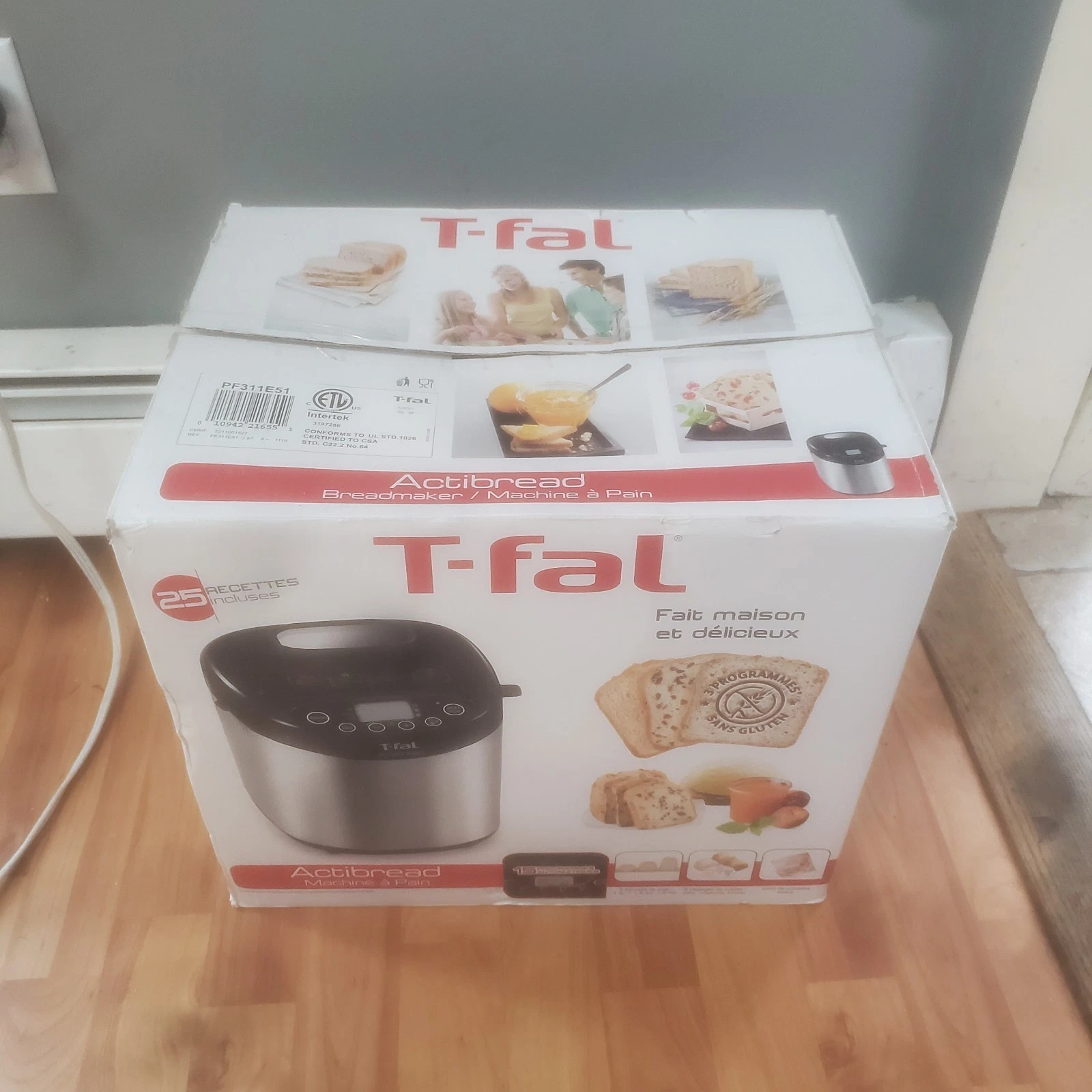 T-Fal ActiBread Programmable Bread Machine in Stainless Steel - PF311E51
Opens in a new window or ta