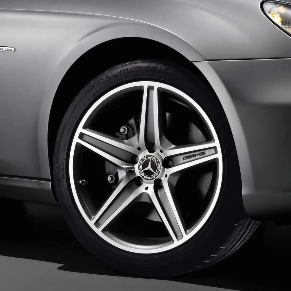 4 x 75 mm Mercedes-Benz hub cap hub caps wheel cover wheel cover emblem new - Image 4 of 4